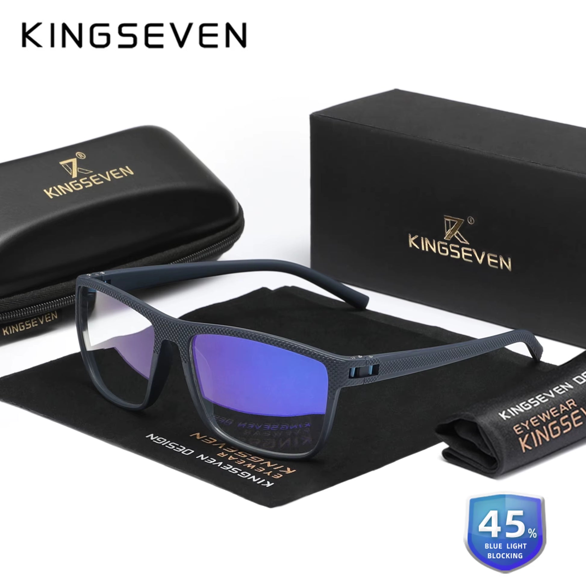 New 99% Anti-Blue Ray Glasses Transparent Lens Eyeglasses Men Women Computer Blue Light Blocking Decorative Eyewear
